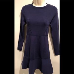 Zara Knit Dress Navy NWT